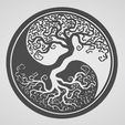 arbre yinyang 2.JPG Wall decoration yin yang yin yang tree