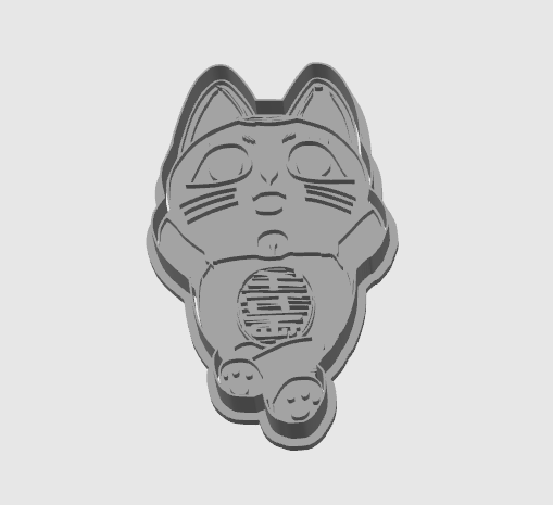 STL file Dandadan Turbo Granny Neko cookie cutter 🍪 ・3D print model to