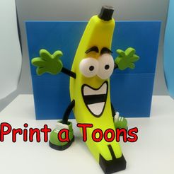 Berniebanana.jpg Datei STL Bernie Banana - Print A Toons・Modell für 3D-Druck zum herunterladen