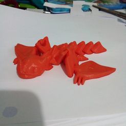 Dragon muy rojo Flexi