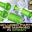 2-UNW-SAW-Q-M-mount-green.jpg Acetech Quark-M (Quark-R)  Empire Dfender M249 SAW Minimi tracer mount