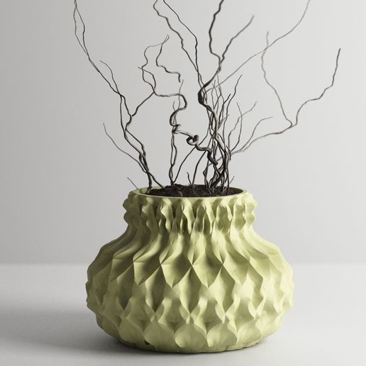 3D Printable Vase - Flower Pot / Planter g377