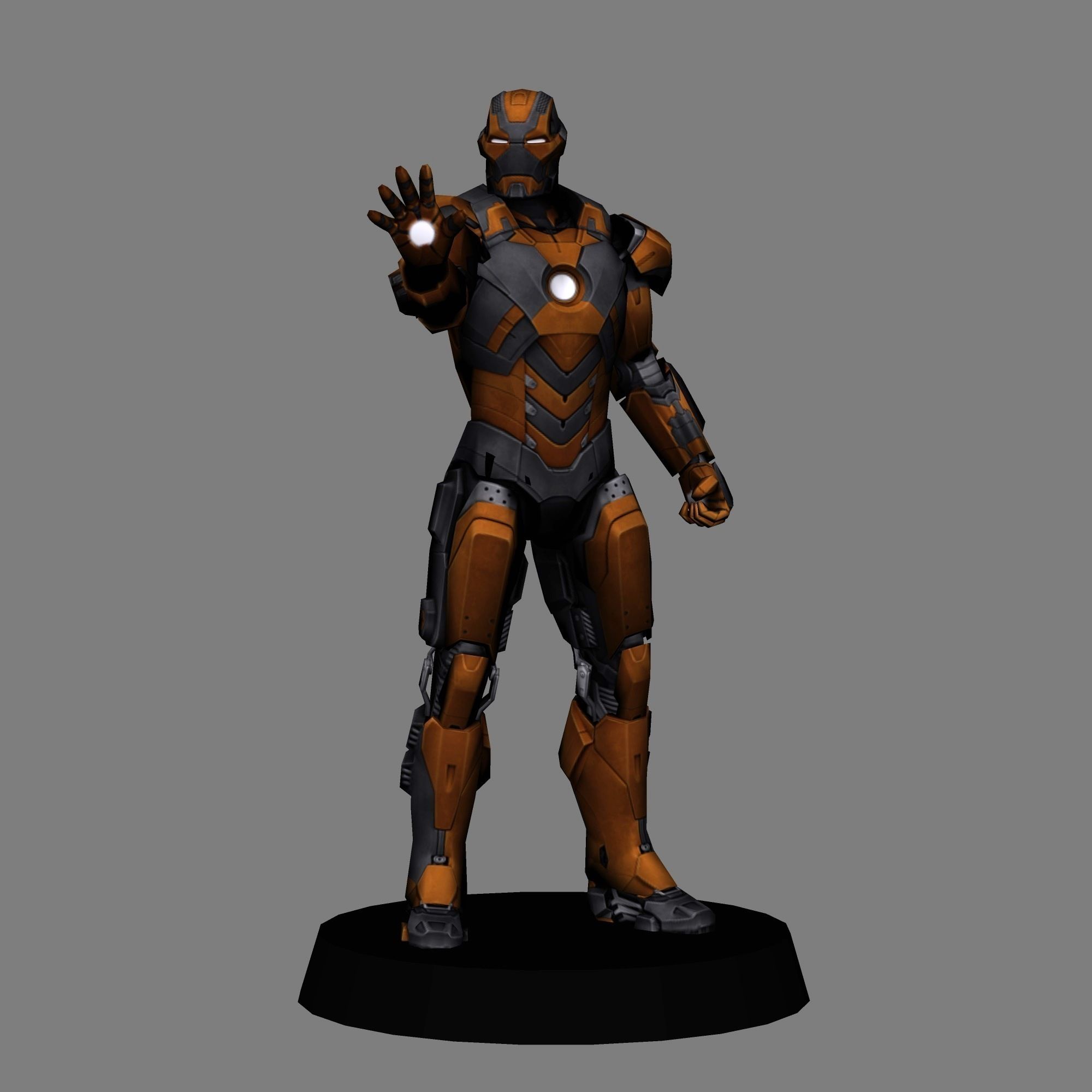 Stl File Ironman Mk 28 Jack Ironman 3 Low Poly 3d Print・3d Printing