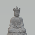 6.png Ksitigarbha Bodhisattva Buddha Statue 3D print model