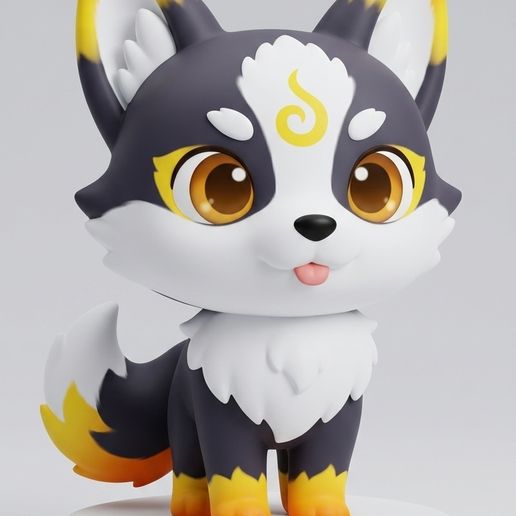 Brasim Aniimo - Cute Chibi Creature 3D Print STL - Pop Collectible Figure