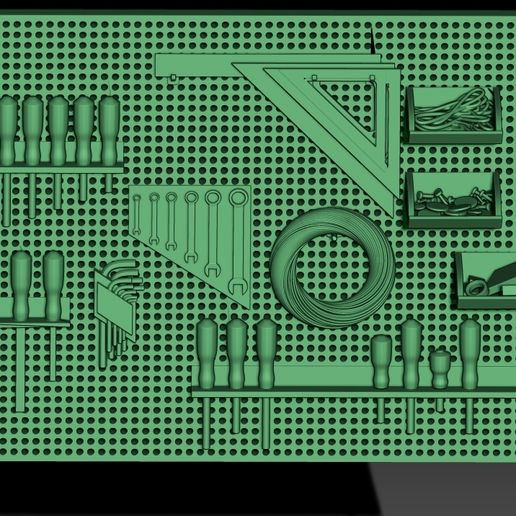 16.jpg Set d'établi1 /24 & 1/18 Echelle imprimable en 3D - Garage Diorama Kit