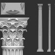 10-ZBrush-Document.jpg 90 classical columns decoration collection -90 pieces 3D Model
