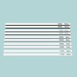 Regletas6a10mm.jpg Set of 9 Leveling Strips