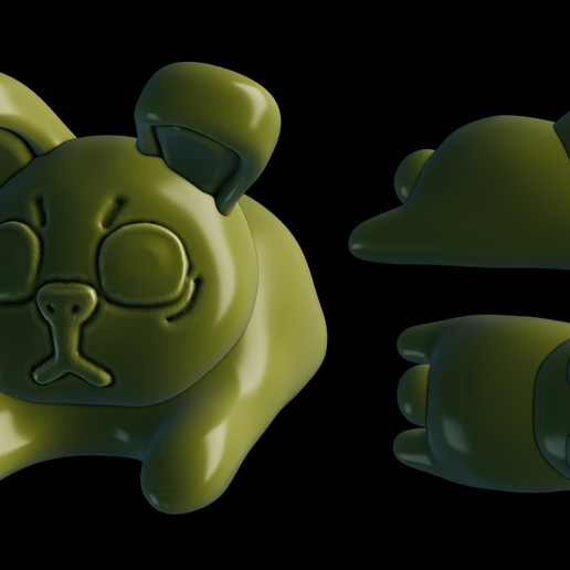 STL file CHIBI CHUBBY RABBIT - PRINT-IN-PLACE - FIGURINE/KEYCHAIN 🐇 ・3D ...