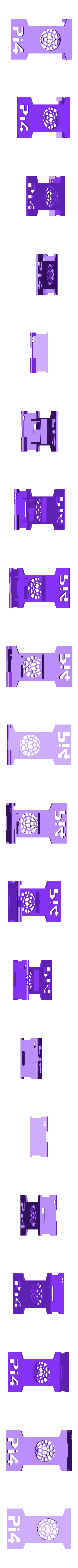 Pi4case2TopB.stl Download free STL file Raspberry Pi 4 Case with Camera and Stand • 3D printer design, Tipam
