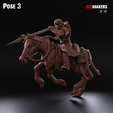 (ait Pose 2 nO) Death Division - Cavalry of the Imperial Force. Dynamic poses.