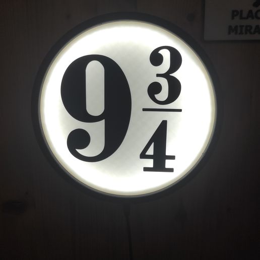 1.jpg LED lamp, Harry Potter, Platform 9 and 3/4