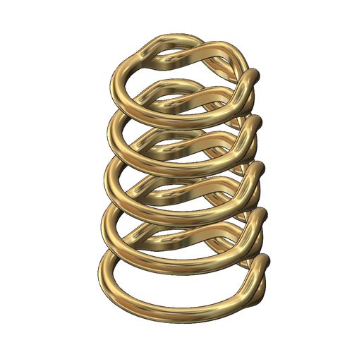 Link-Overlapping-knot-band-size6to10-04.jpg Anel de elos com nó sobreposto torcido tamanhos 6 a 10 Modelo de impressão 3D