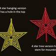 7d857c4026aa676147c7f19d4f567e64_display_large.jpg STL-Datei Spinning Christmas Star kostenlos・3D-druckbares Modell zum herunterladen