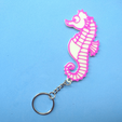 Capture d’écran 2018-05-10 à 10.23.21.png Free STL file Sea horse key ring・3D printer model to download