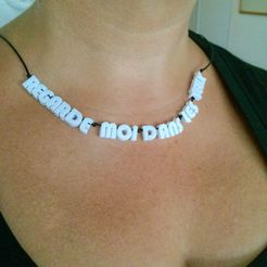 2015-08-27_09.07.36_1.jpg Файл STL Collier Regarde-moi dans les yeux・Модель для загрузки и 3D-печати