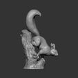 squirrel17.jpg Squirrel on a tree 3D print model
