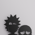 Rickymorty1.png Interdimensional Adventures: Rick and Morty Minimalist Painting