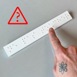 ne-pas-toucher-braille.jpg Fichier STL gratuit Ne pas toucher en braille ?!?・Objet imprimable en 3D à télécharger