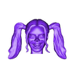 Head.obj Harley Quinn Escuadrón Suicida modelo 3d