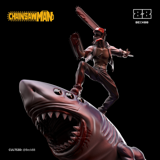 CHAINSAW MAN & BEAM フィギュア Chainsaw Man - The Movie: Reze Arc Chainsaw Man ＆ Beam Figure