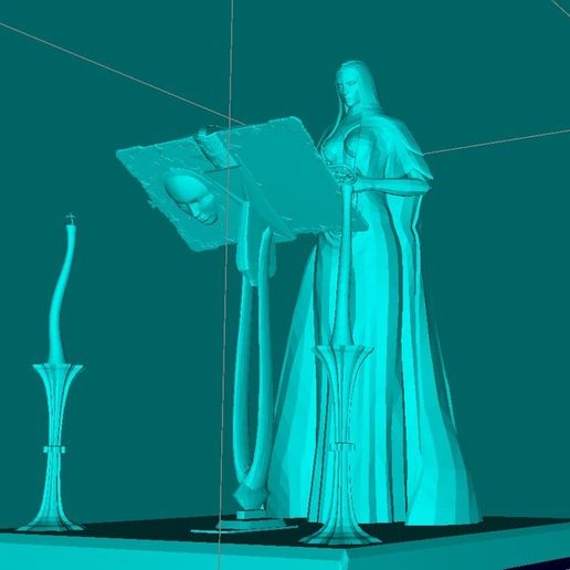 Female Mage Sorcerer 3D model