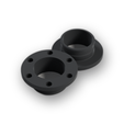 WHolFREF.png 60mm Magnetic Quick-Connect Duct Coupling — Genderless Snap-Together | Van Life Diesel Heater Vent | Dust Collection RV Camper | 10x5mm Magnets | Hose Clamp Groove