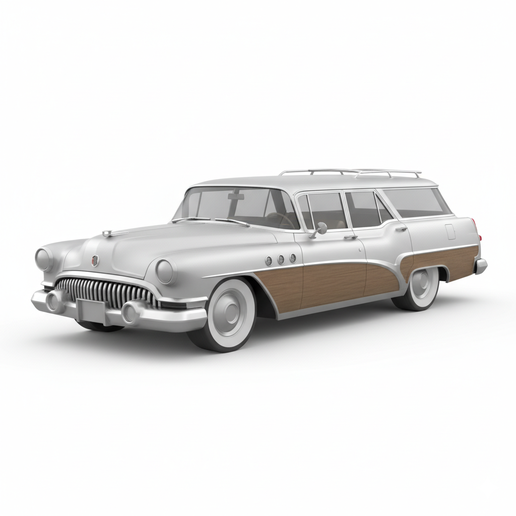 Buick Roadmaster off road truck STL, car wall art STL, easy to print car, street scene diorama STL, JDM car STL, Italian supercar STL, hyper detailed car STL, 1950s classic car STL, European supercar STL, 1:24 car STL, 1:18 car STL, jeep style STL, classi