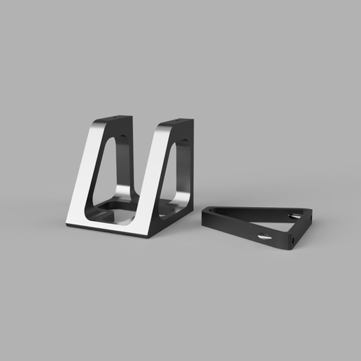 Skateboard Deck Display - Floating Mount 3D model