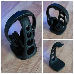 20230911_070320.jpg STL file HEADPHONE STAND - MODEL 7 - STRUCTURED SURFACE・3D printing design to download