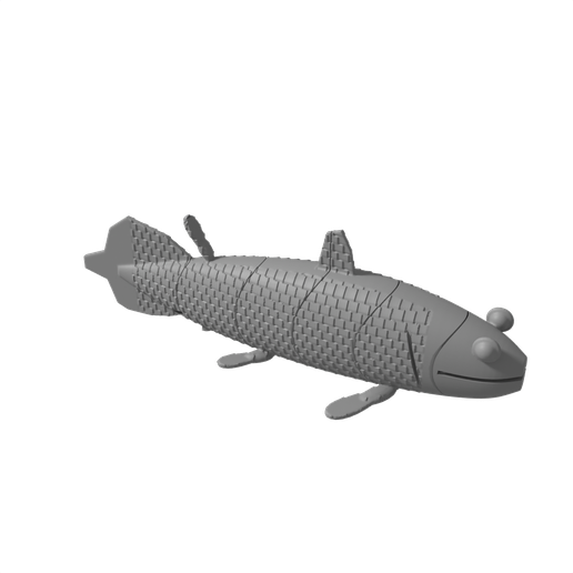 Articulated Coelacanth Flexi Fish - Living Fossil Fidget