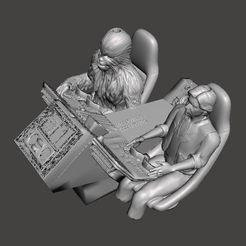 h1.JPG Бесплатный OBJ файл Deagostini Cockpit Han and Chewie replacement parts・3D-печатная модель для загрузки