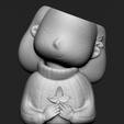 Imagen1.png Decoration Planter Pot Cute Girl 7 stl for 3D printing