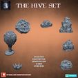 720X720-thehive-2-1.jpg 3D file Hive Terrain Set (pre-supported)・3D printer design to download