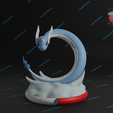 Dragonair.png Dragonair presupported 3D print model
