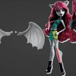 image-11.jpg Archivo STL Recambios Monster High CAM Alas de Dragón・Diseño para descargar y imprimir en 3D