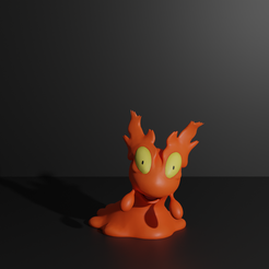 Slugma.png STL-Datei Slugma pokemon 3D-Druck Modell・Design für 3D-Drucker zum herunterladen