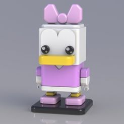 Paperina.jpg Free STL file SQUARED DAISY DUCK・3D printable object to download