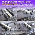 MDS_TRACK_AllStraightsPack_Photo1b.jpg MyDigitalSlot All Straights Pack, 3D printed DIY track parts for your 1/32 Slot Car Racing Game