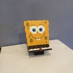IMG-7321.jpg Spongebob themed phone holder