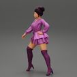 Girl-0030.jpg Beautiful Young Attractive Woman Wearing Dress and boot 3D Print Model