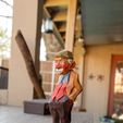 telechargement-5.jpg Colorful Folk Art Wood Carving - Comic Old Man
