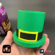 Pic-36.png KNITTED LEPRECHAUN'S HAT CAN COOLER / PLANTER ST PATRICK'S DAY