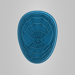 CookieCutter_Spiderman_WYO3DP_SpidermanFace.png Spiderman Head Stamp and Outline Cookie Cutter