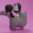 0005.jpg Cat and Couple Wedding Cake Topper