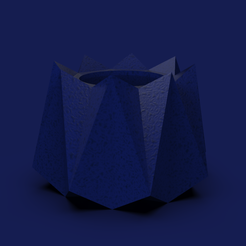 421218f9-5dfa-464a-bf2d-1100edec0db6.png Free STL file 92. Facet Origami Geometric Planter Pot - V27 - Veronica (Inches)・Model to download and 3D print