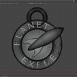 PlanetExpress_2022_05.png Futurama Planet Express Logo - Keyring