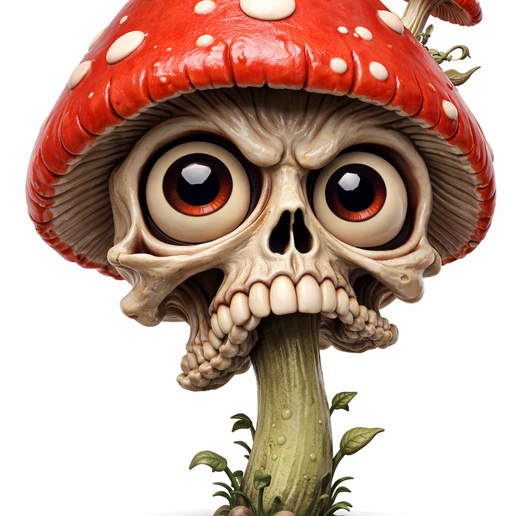 Angry Mushroom Skull