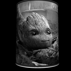 Vue-on_1.png Файл STL Lamp i am groot・3D-печать дизайна для загрузки