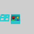 BoxShape6.png Archivo STL Puzzle de formas - Caja para bebé・Objeto de impresión 3D para descargar